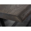 Table en bois grisé 220 cm - Pied métal industriel