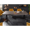 Table en bois grisé 220 cm - Pied métal industriel