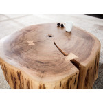 Table basse / tronc d'arbre massif Acacia