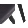 Chaise rétro vintage simili cuir gris