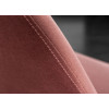 Chaise velours rose pieds métal doré