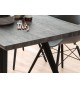 Table en bois chêne grisé 180 cm