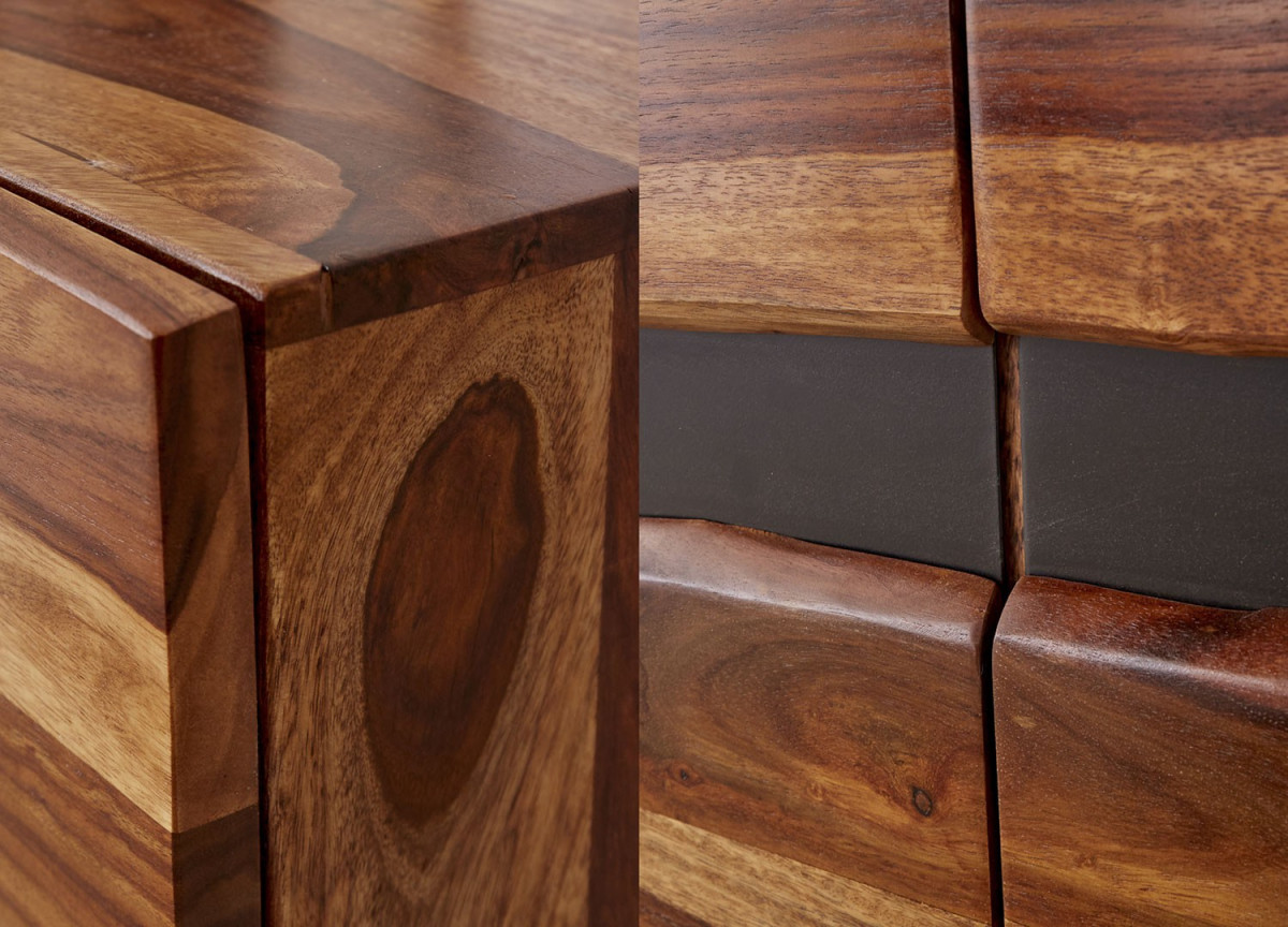 Buffet bois massif et métal 150 cm / Sesham