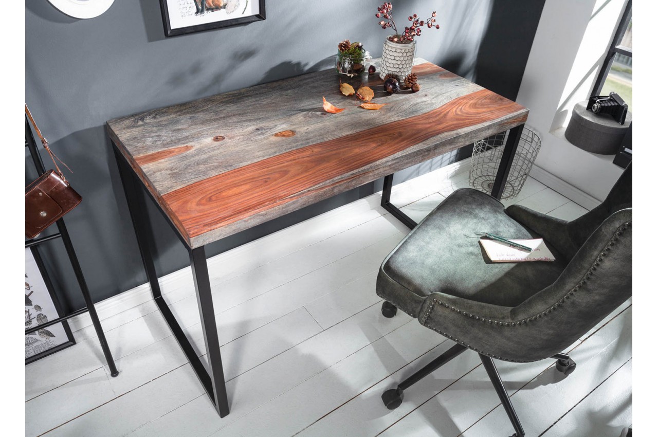 Table de bureau en bois massif de Sesham pour chambre adulte