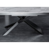 Table design en céramique effet marbre blanc