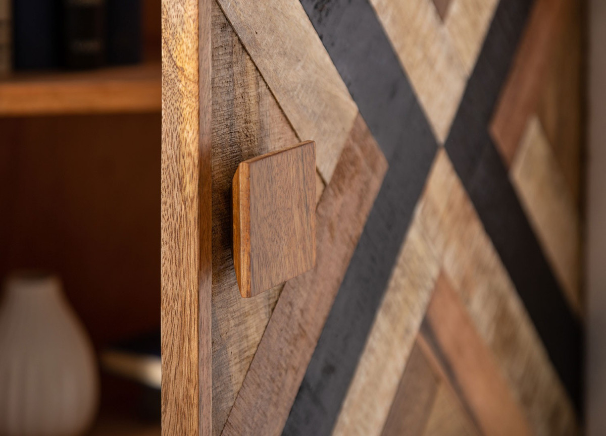 Buffet Multicolore en Bois Massif de Manguier