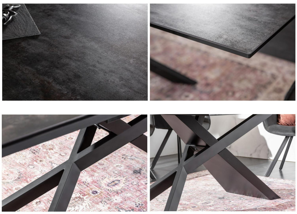 Table design 180-220-260 lave céramique
