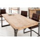 Table rectangulaire industrielle bois et métal