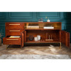 Buffet en bois d'acacia et déco doré