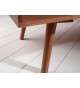 Table basse acacia clair rectangulaire / Effet marqueterie 3D