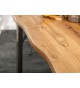 Table rectangulaire bois massif - Pieds anthracite