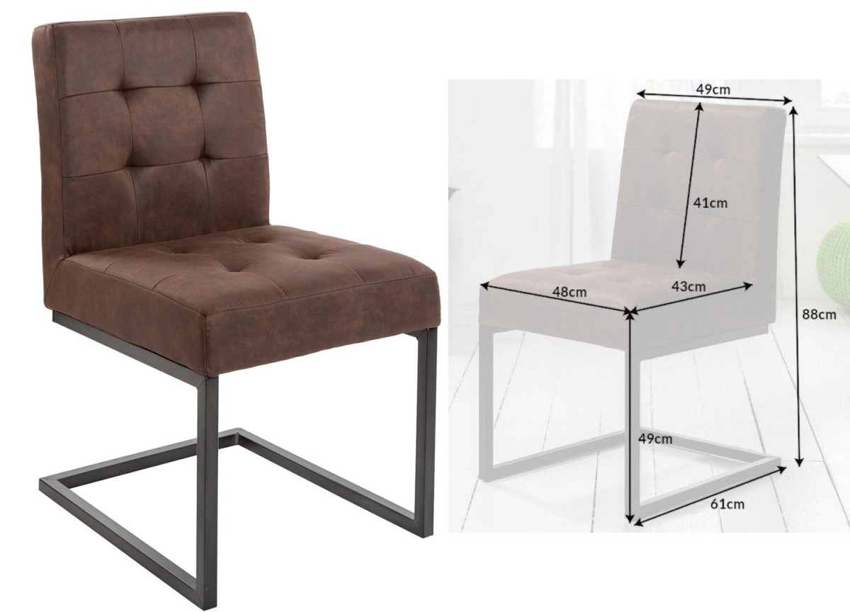 Chaise cantilever industrielle design