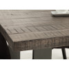 table à manger rectangulaire bois et métal