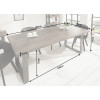 table à manger rectangulaire bois et métal