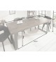 table à manger rectangulaire bois et métal