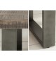 Table basse rectangulaire en bois et pied métal design