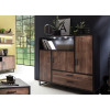 Buffet haut bois et métal look industriel