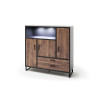 Buffet haut bois et métal look industriel