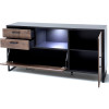 Buffet bas en bois et métal look industriel
