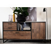 Buffet bas en bois et métal look industriel