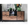 Buffet bas en bois et métal look industriel