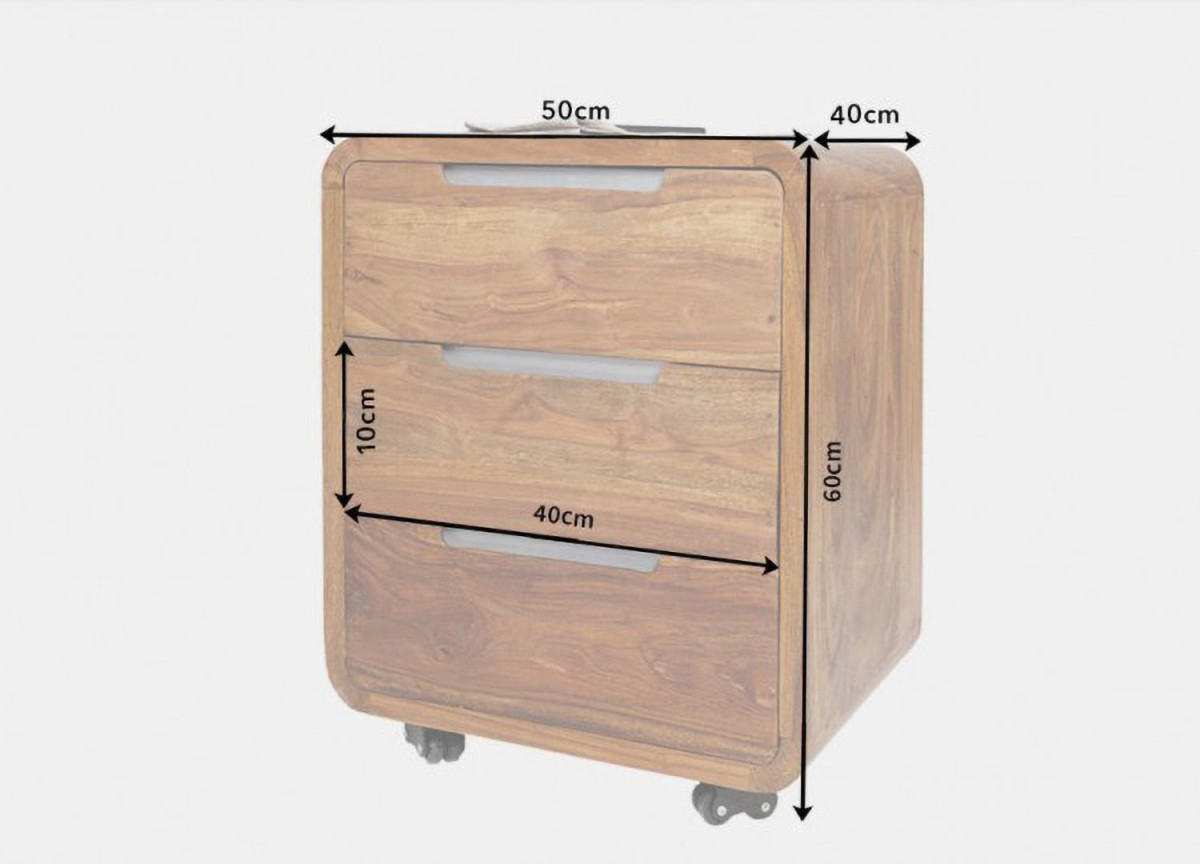 Bureau design en bois avec tiroirs