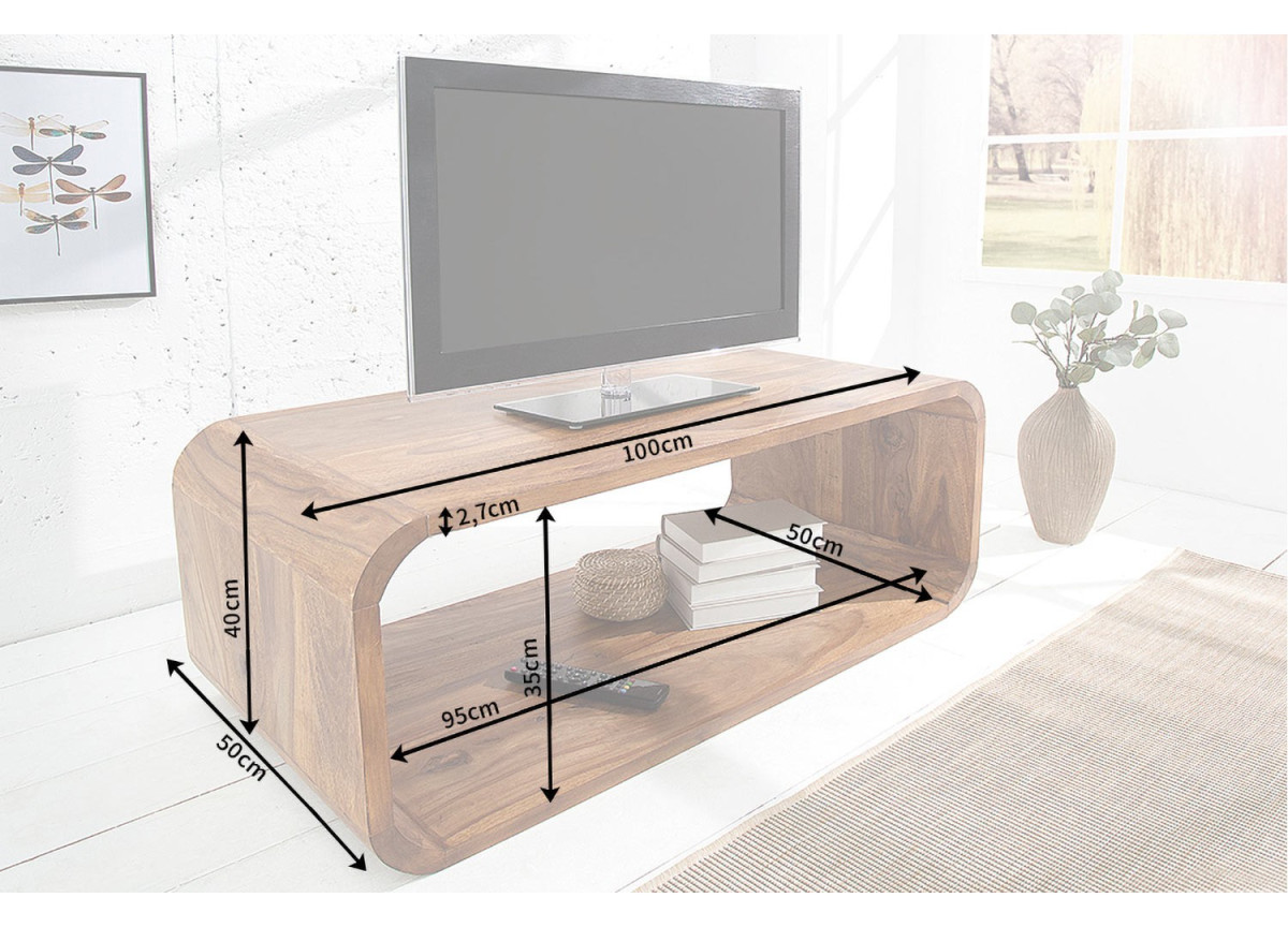 Table basse bois de Sesham design