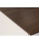 Table basse rectangulaire blanc-cachemire/noyer