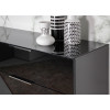 Grand buffet noir - Verre noir 2P 4T