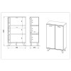 Armoire de classement blanc et bois scandinave