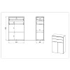 Meuble rangement dossier de bureau