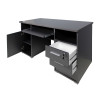 Bureau rangement intégré gris anthracite