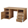 Bureau avec rangement intégré Chêne Navarra
