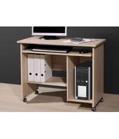 Bureau compact avec rangement intégré bois