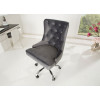 Fauteuil de bureau baroque velours gris