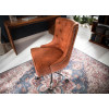 Fauteuil de bureau marron clair vintage