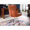 Fauteuil de bureau marron clair vintage