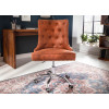 Fauteuil de bureau marron clair vintage