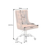 Fauteuil de bureau marron clair vintage