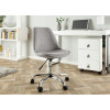 Chaise de bureau réglable en hauteur gris clair