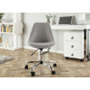 Chaise de bureau réglable en hauteur gris clair