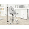 Chaise de bureau réglable en hauteur gris clair