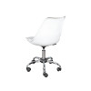 Chaise de bureau scandinave réglable en hauteur blanche
