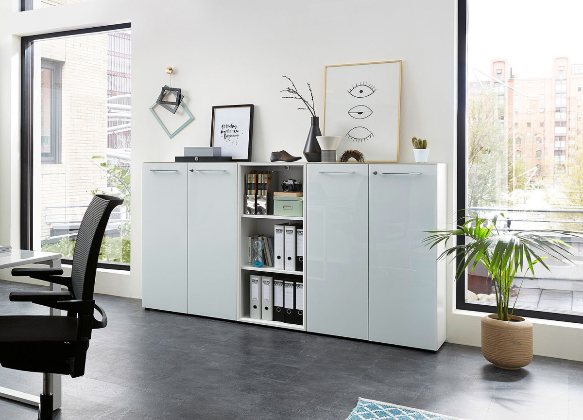 Armoire basse de classement bureautique