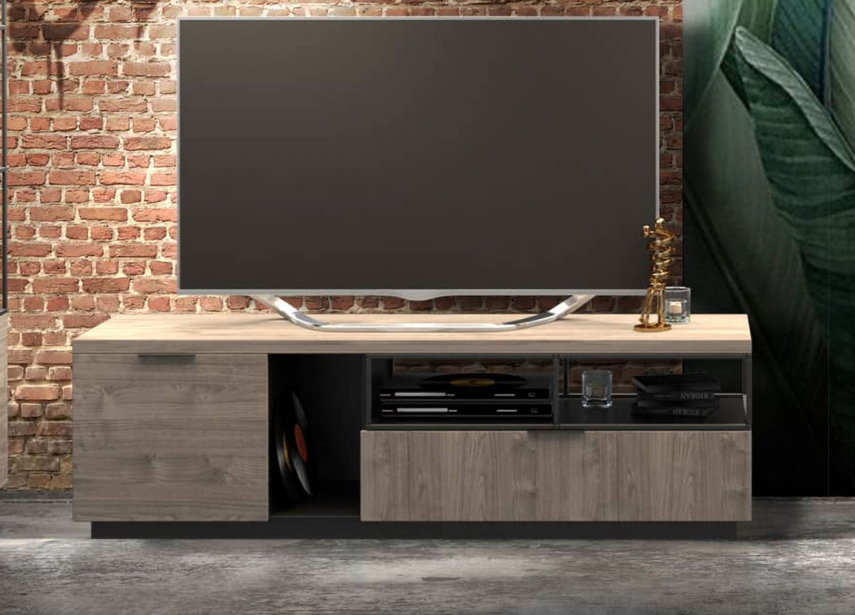 Meuble TV style industriel 180 cm