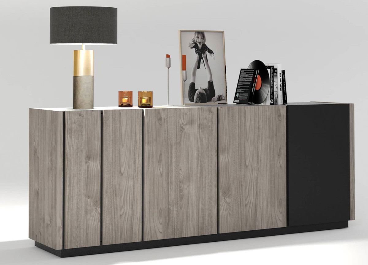 Buffet 4 portes style industriel