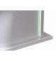 Table à manger blanche design - Pieds central éclairage intégré