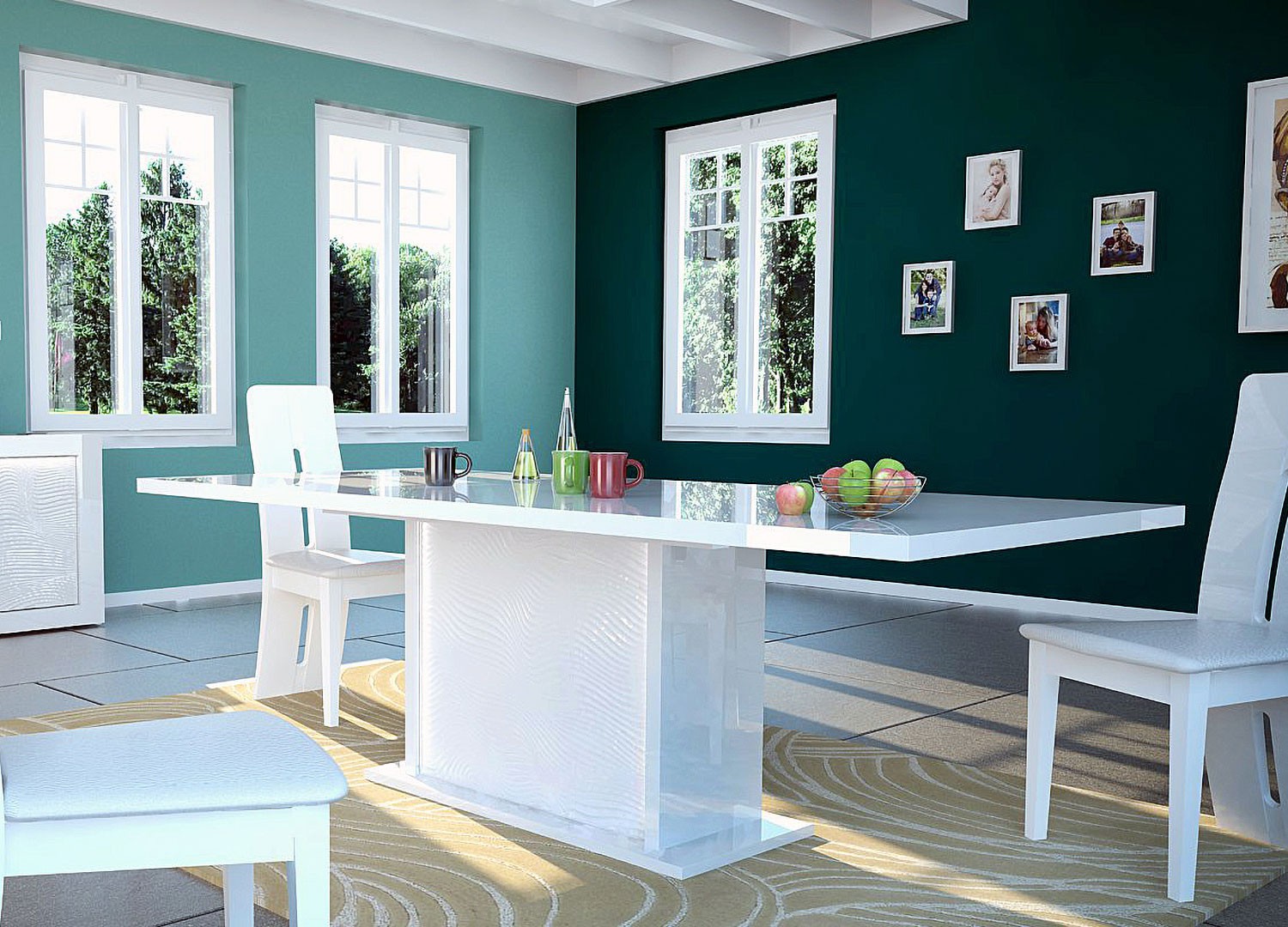 10 salles à manger avec des chaises blanches - Blog BUT