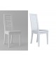 2 chaises de table design laquées blanches
