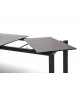 Table rectangulaire 180-240 cm céramique anthracite